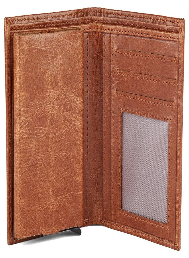 WildHorn RFID Protected Leather Wallet for Men, Tan Crunch - Image 2